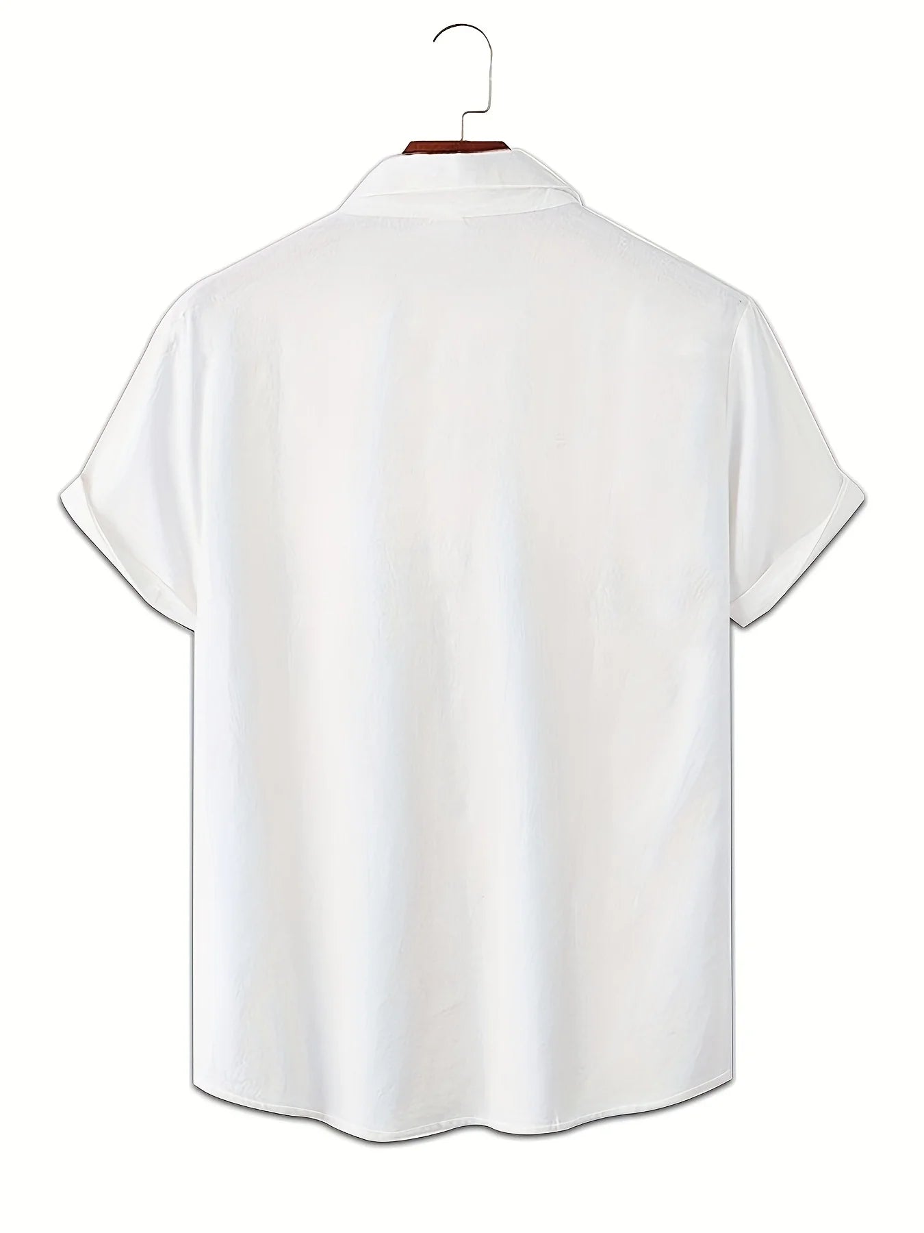 A nova camisa masculina de manga curta para o verão de 2025 é leve, respirável, casual e impressa com patinação 3D