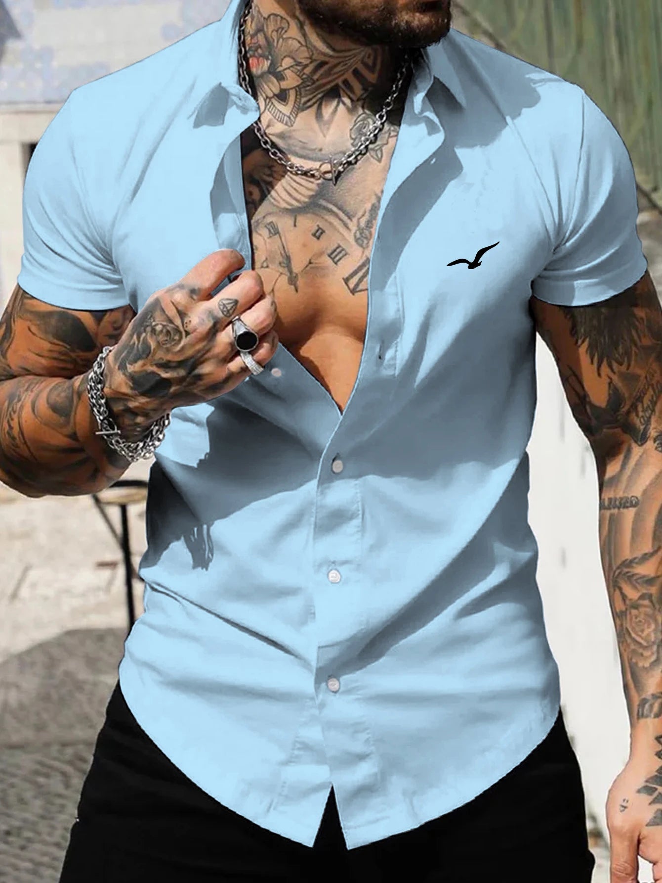 Camisa de manga curta masculina muscular camisa de fitness verão esportes masculinos elástico respirável magro mostrar muscular camisa de manga curta