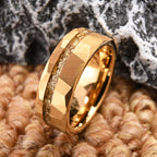 Anillo hombre clássico anel de tungstênio banhado a ouro jóias luxo joyeria anéis de casamento anillos de compromiso accesorios hombre