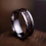 Anel de noivado de carboneto de tungstênio de 8mm para homens anillos punk anillo hombre pareja bague homme ossos de dinossauro casal anéis de casamento