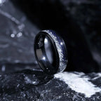 Anel de carboneto de tungstênio preto de 8mm para homem anillos bague homme pareja de compromiso joias da moda aliança de casamento noivado rin