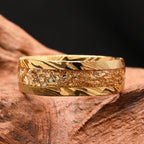 Anel damasco de 8mm para homem anillos bague homme pareja de compromiso joias da moda alianças de casamento casal anéis de noivado personalizados