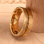 Anillo hombre clássico anel de tungstênio banhado a ouro jóias luxo joyeria anéis de casamento anillos de compromiso accesorios hombre