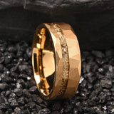 Anillo hombre clássico anel de tungstênio banhado a ouro jóias luxo joyeria anéis de casamento anillos de compromiso accesorios hombre