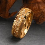 Anel damasco de 8mm para homem anillos bague homme pareja de compromiso joias da moda alianças de casamento casal anéis de noivado personalizados