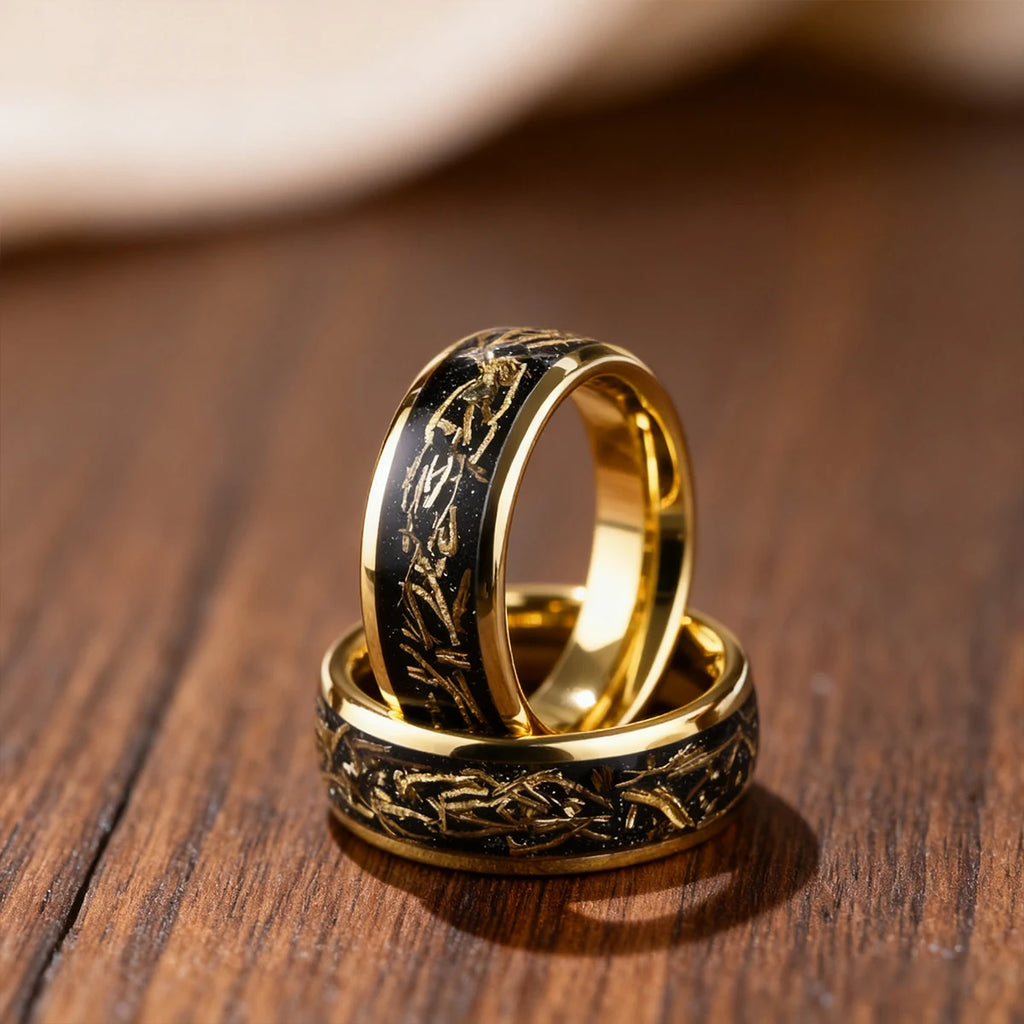 Anel de carboneto de tungstênio para homem anillos bague homme pareja de compromiso moda jóias banda de casamento casal anéis de noivado presente