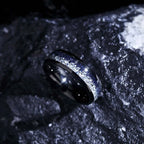 Anel de carboneto de tungstênio preto de 8mm para homem anillos bague homme pareja de compromiso joias da moda aliança de casamento noivado rin