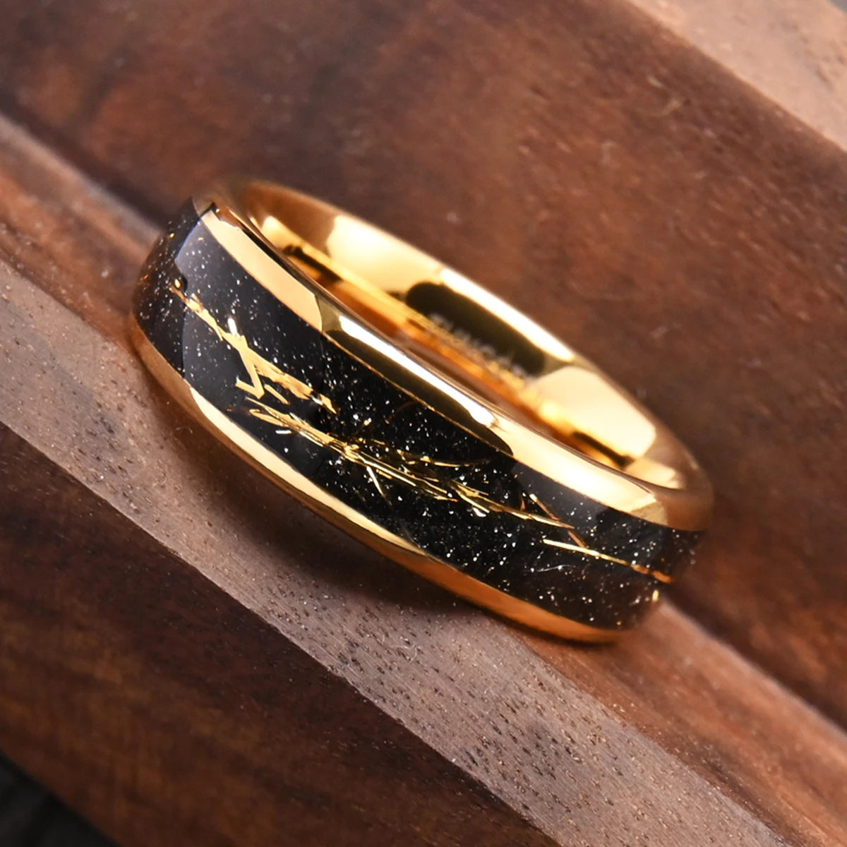 Anel de carboneto de tungstênio para homem anillos bague homme pareja de compromiso moda jóias alianças de casamento anéis de noivado personalizados
