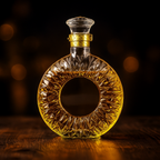 Decantador de Cristal Quadrado com Tampa Hermética