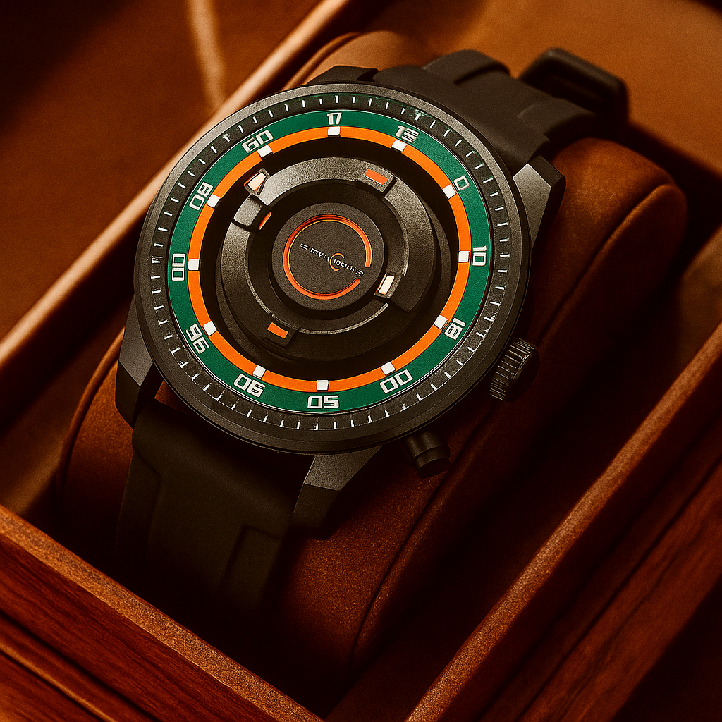 Relógio Magnético Premium com Pulseira de Silicone