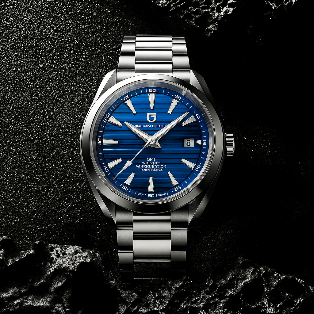 Relógio Automático Luxo Design 40mm Vidro Safira