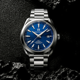 Relógio Automático Luxo Design 40mm Vidro Safira