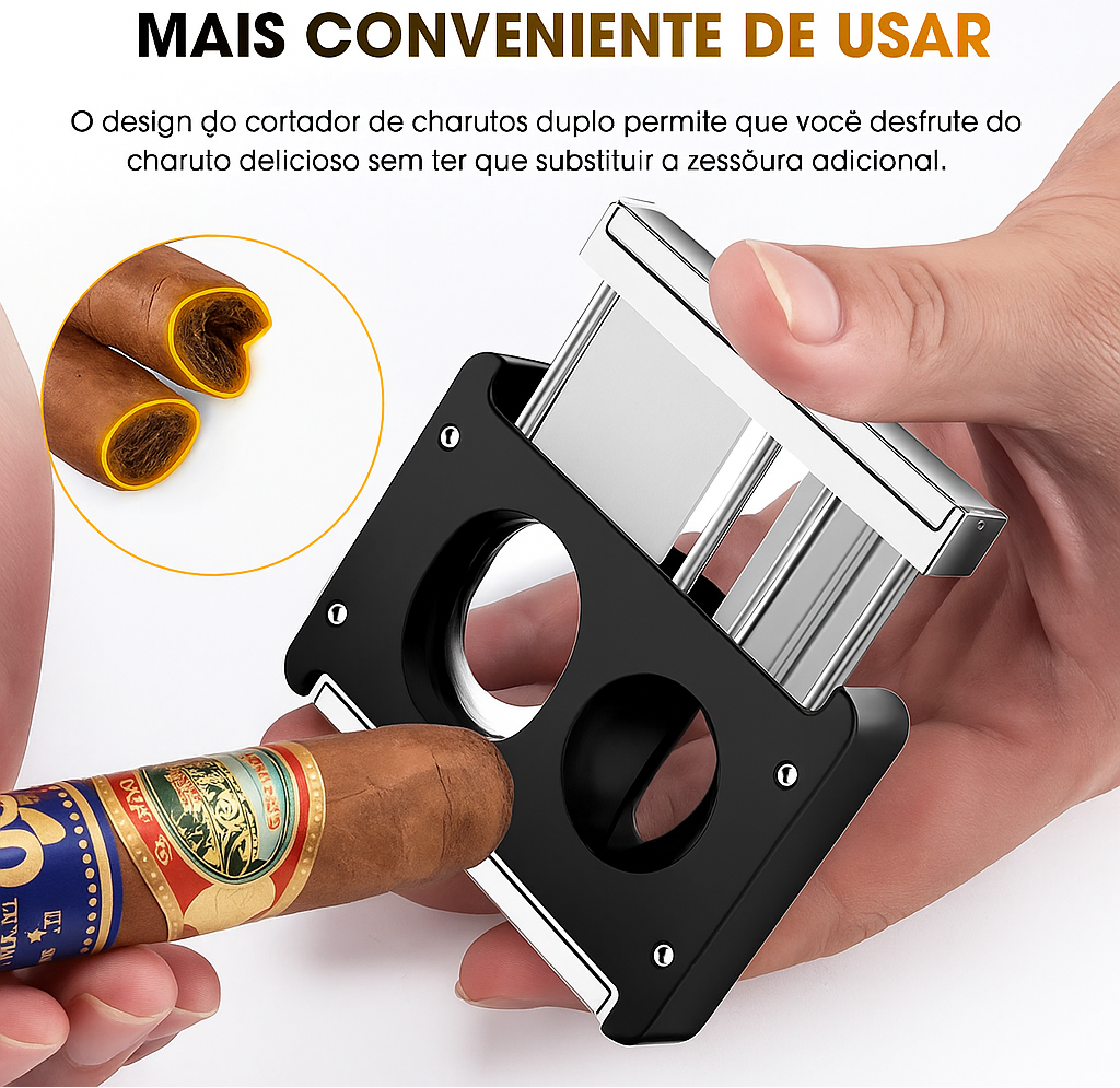 Cortador de Charuto 4 em 1 - Precisão e Estilo