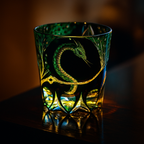 Copo de Cristal Cobra Edo Kiriko - Luxo e Exclusividade