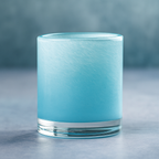 Copo de Cristal Azul Céu com Caixa de Presente de Madeira