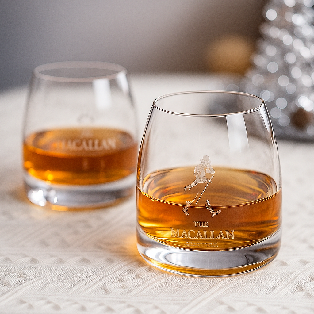 Copos de Cristal Macallan para Whisky - Conjunto Premium de 2