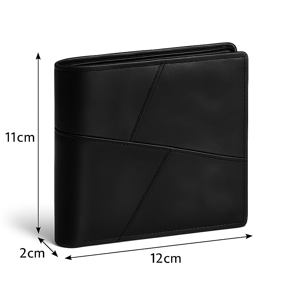 Carteira Masculina de Couro Genuíno RFID Premium