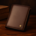 Carteira Masculina de Couro Genuíno Premium