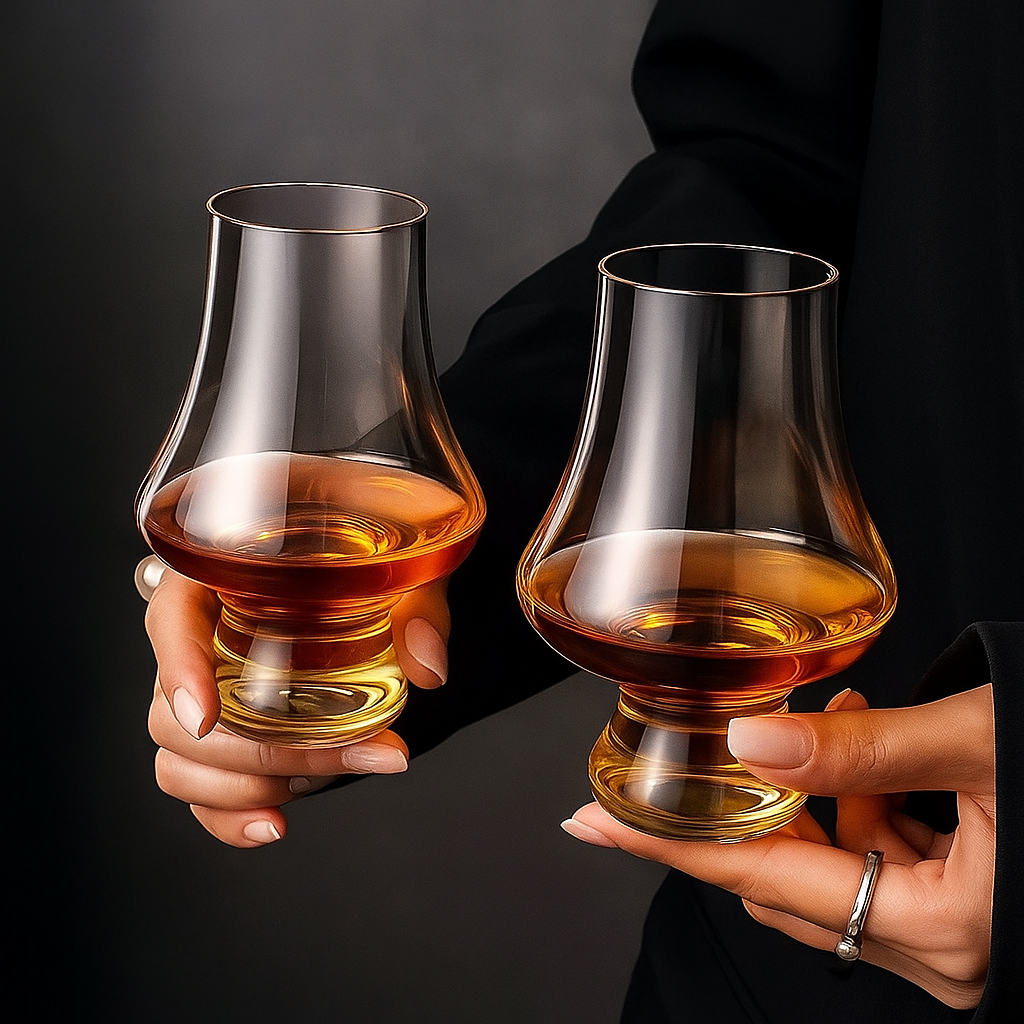 Copo de Cristal para Whisky - Elegância em Dobro