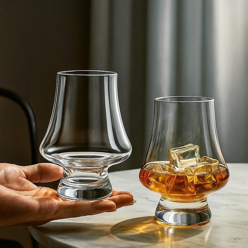Copo de Cristal para Whisky - Elegância em Dobro