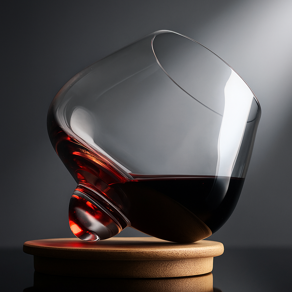 Copo Rotativo de Cristal para Whisky e Coquetéis