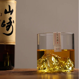 Japão 3d montanha uísque vidro glaciar antigo uísque rock copos uísque-vidro caixa de presente de madeira copo de vodka copo de vinho