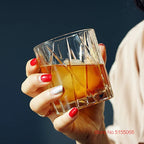 Estilo nórdico dinamarca cidade uísque vidro antiquado vinho mulled vinho copo sombra arte cristal claro copo de uísque para barra