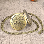 Olho da providência cidade estranha triângulo diabo relógio de bolso de quartzo gravidade bill cipher queda tempo gem colar pingente relógio presentes