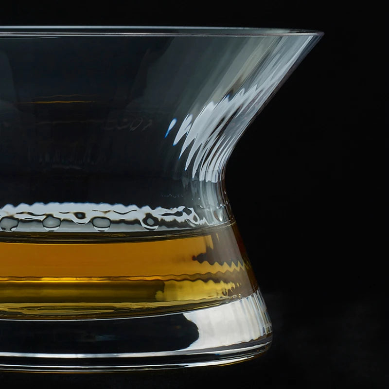 Japonês edo kiriko uísque rotação vidro puro tigela coleção cristal copo de uísque cappie xo brandy snifter limitada caixa de presente de madeira