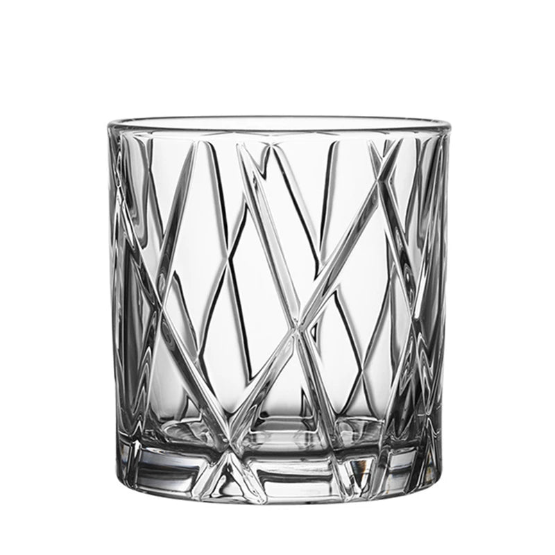Estilo nórdico dinamarca cidade uísque vidro antiquado vinho mulled vinho copo sombra arte cristal claro copo de uísque para barra