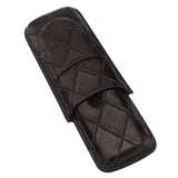 Xifei pu 2 slots conjunto de caixa de charuto portátil humidor caixa com cortador de aço inoxidável viagem fumar acessórios de armazenamento de cigarro