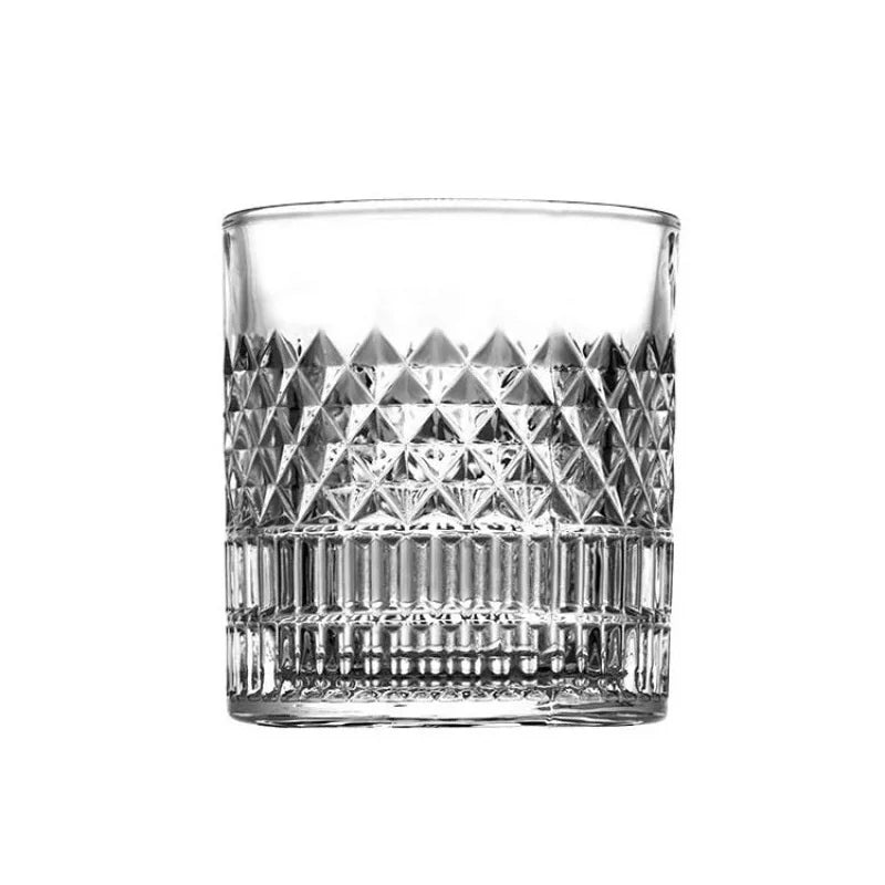 Copo de uísque 3D Relief, Copo de vinho vodca, Coquetel, Copo de cerveja, moda antiga brilhante, estilo europeu moderno, Aurora brilhante