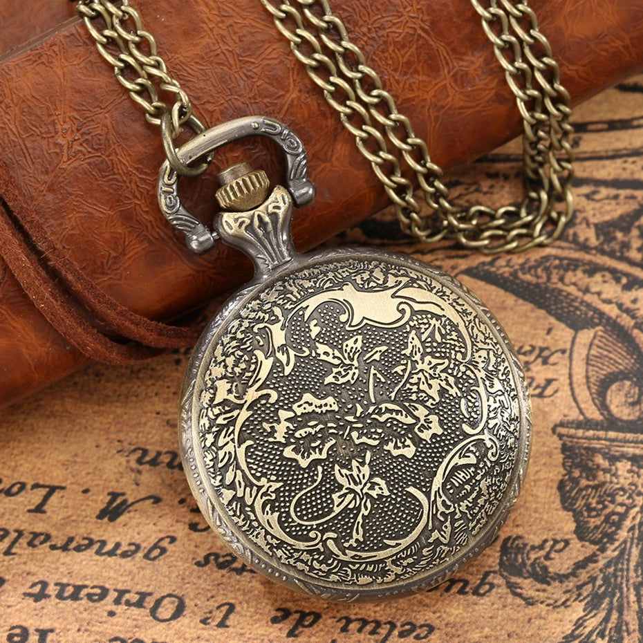 Relógio de bolso de quartzo com cabeça de Buda, aroma tibetano, templo budista, corrente religiosa, colar vintage, presente para homens e mulheres