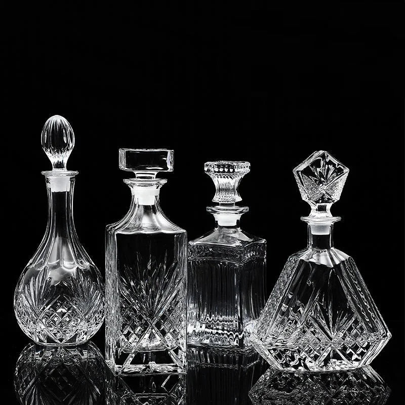 Cristal Whisky Decanter Garrafa, Copo De Vinho, Recipientes De Cerveja, Copo De Vidro, Home Bar Ferramentas, Decoração