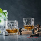 Estilo nórdico dinamarca cidade uísque vidro antiquado vinho mulled vinho copo sombra arte cristal claro copo de uísque para barra