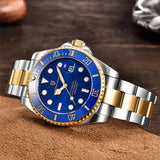 Pagani design marca superior relógio mecânico masculino movimento japonês 100m à prova dwaterproof água vidro safira relógio automático masculino