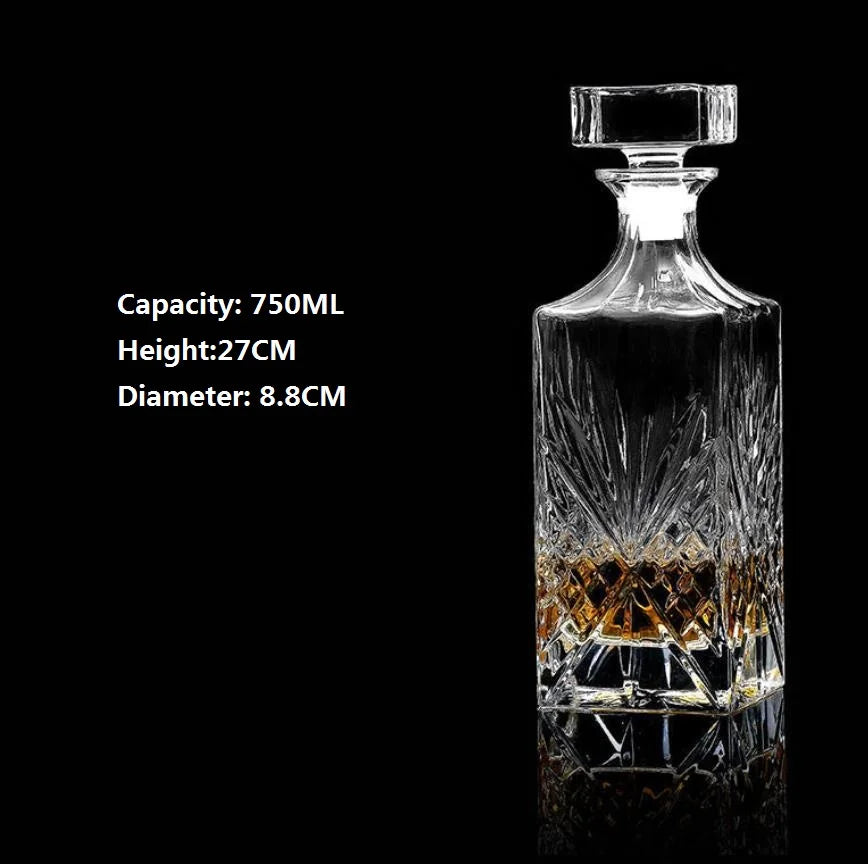 Cristal Whisky Decanter Garrafa, Copo De Vinho, Recipientes De Cerveja, Copo De Vidro, Home Bar Ferramentas, Decoração