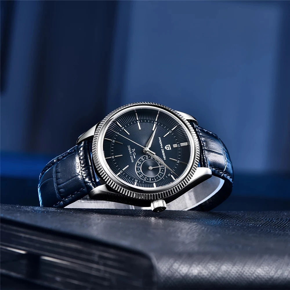 Pagani design masculino relógios de pulso quartzo luxo vidro safira mergulhador relógio masculino 200m à prova dwaterproof água data relógio de negócios para homem
