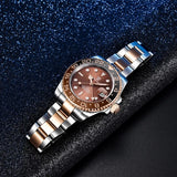 Pagani design 40mm luxo masculino relógio de pulso mecânico aço inoxidável gmt marca superior vidro safira relógios masculinos reloj hombre