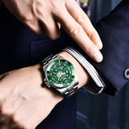 Pagani design relógio masculino de aço inoxidável à prova dwaterproof água relógio mecânico luxo vidro safira relógio automático relogio masculino