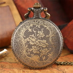 Retro bronze zodiac constellation caso oco colar de bolso relógio moderno austrália mapa pingente moda fob corrente jóias relógio