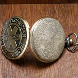 Quartz Pocket Watch para Enfermeira e Médico, EMT Retro, Técnico Médico de Emergência, Emblema Paramédico, EMS Rescue, Chain Pendant Gifts