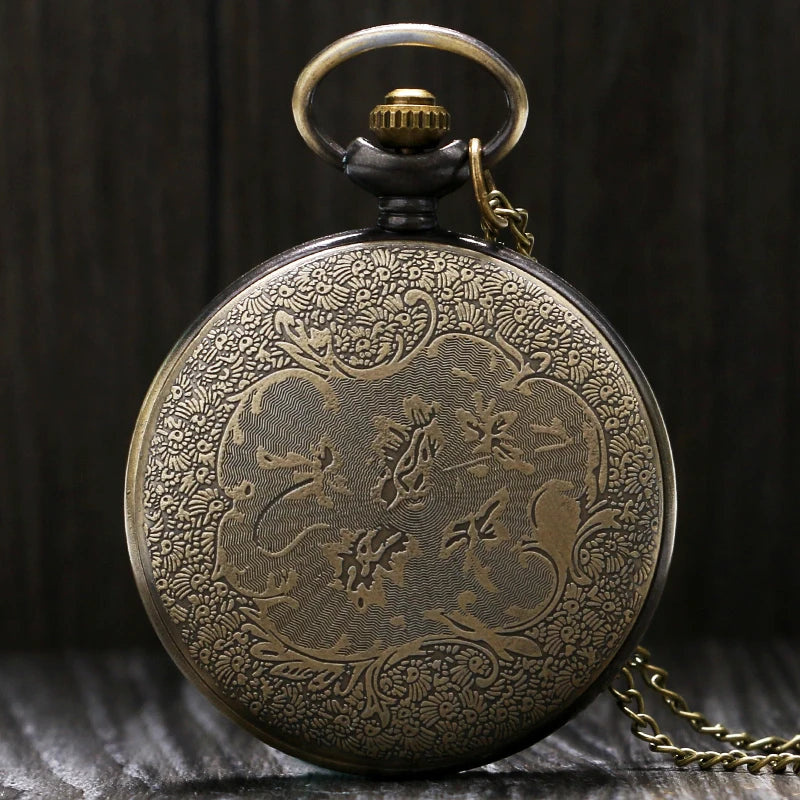 Valknut três intertravamento triângulos nórdico mitologia estilo antigo relógio de bolso caçador completo feminino masculino analógico fob relógio melhor presente