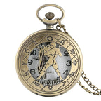 12 constellation astrologia zodíaco retro bolso relógio bronze colar pingente das mulheres dos homens oco flip cover quartzo presentes de natal