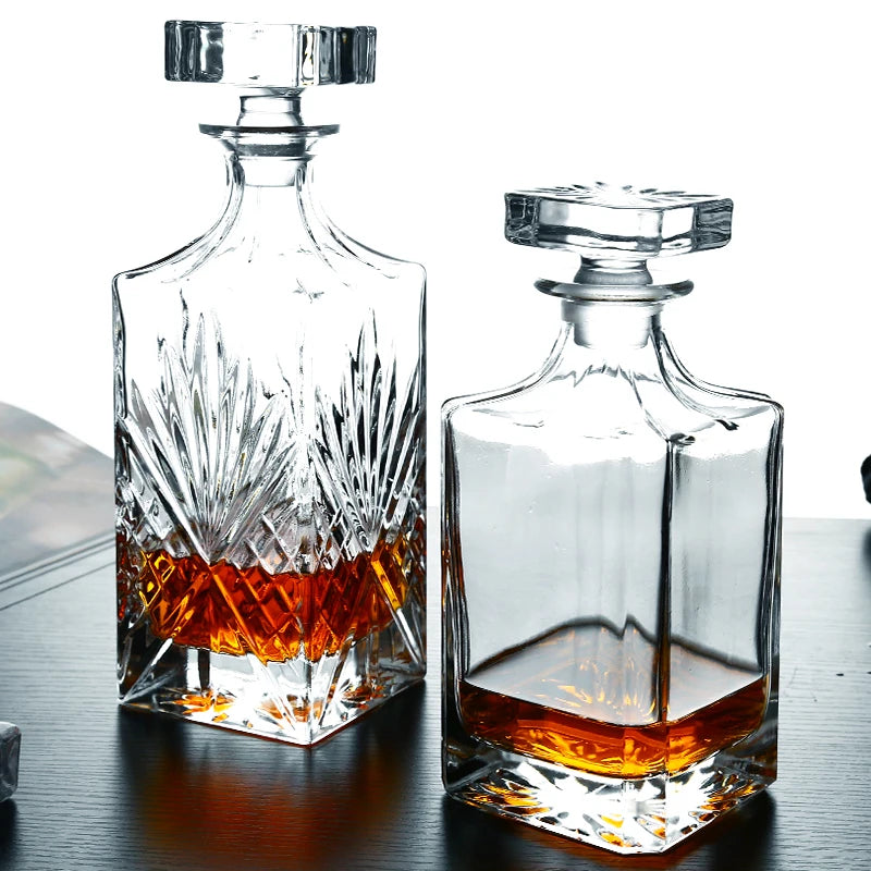 Cristal Whisky Decanter Garrafa, Copo De Vinho, Recipientes De Cerveja, Copo De Vidro, Home Bar Ferramentas, Decoração