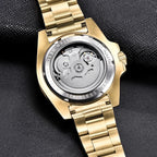 Pagani design 40mm relógio mecânico masculino safira aço inoxidável caixa de ouro à prova dwaterproof água relógio de negócios masculino relogio masculino
