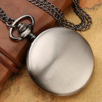 Relógio de bolso de quartzo retrô para homens e mulheres, estrela de cinco pontas, sol, flor, colar pingente, suéter corrente, presentes FOB