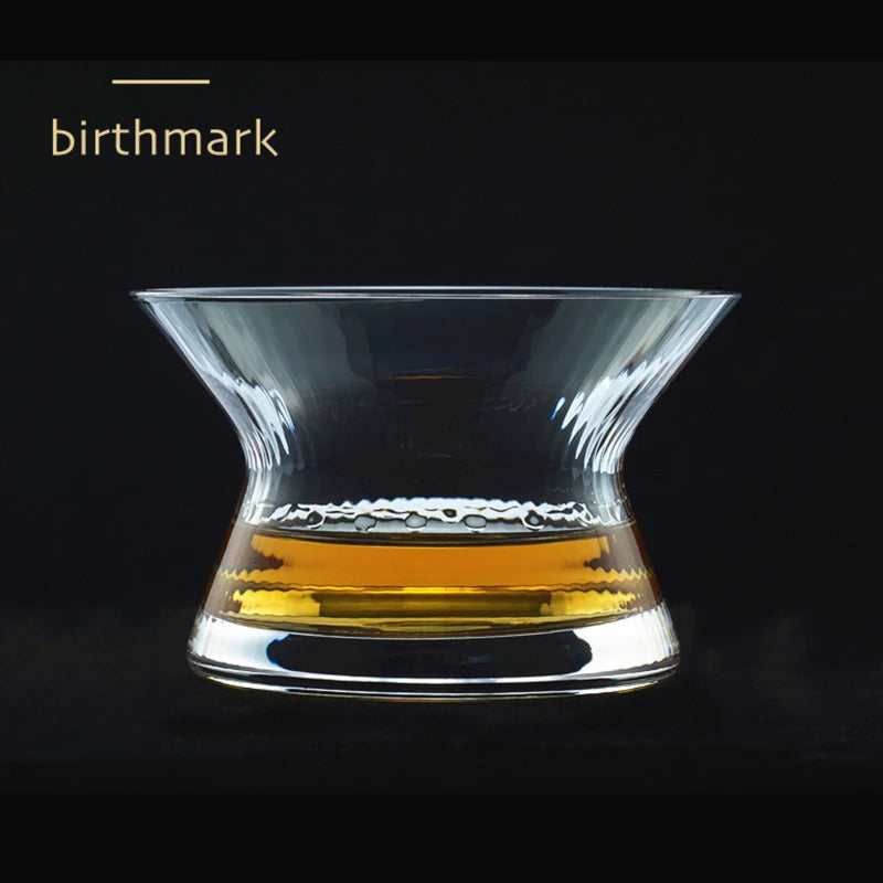 Japonês edo kiriko uísque rotação vidro puro tigela coleção cristal copo de uísque cappie xo brandy snifter limitada caixa de presente de madeira