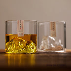 Japão 3d montanha uísque vidro glaciar antigo uísque rock copos uísque-vidro caixa de presente de madeira copo de vodka copo de vinho
