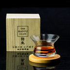 Japonês edo kiriko uísque rotação vidro puro tigela coleção cristal copo de uísque cappie xo brandy snifter limitada caixa de presente de madeira